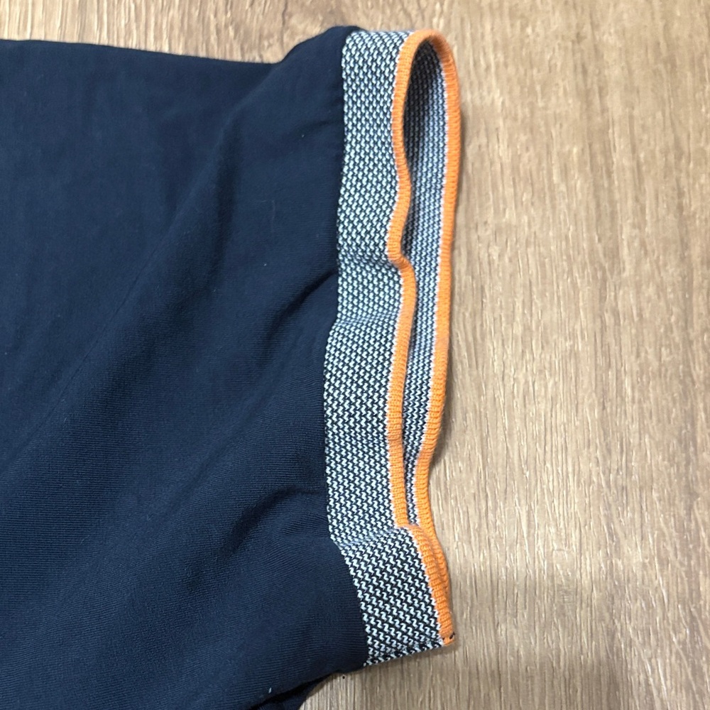 Psycho Bunny Navy Blue Polo with Orange Accents Size 2XL - Picture 3 of 10